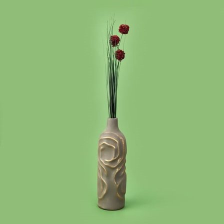Evidea Deco Allium Dal Çiçek - Bordo - 87 cm