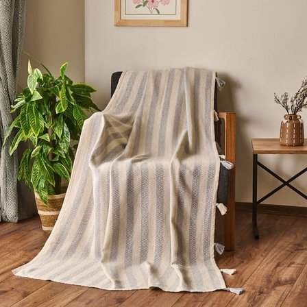 Evidea Soft Hill Koltuk Örtüsü - Gri - 115x200 cm