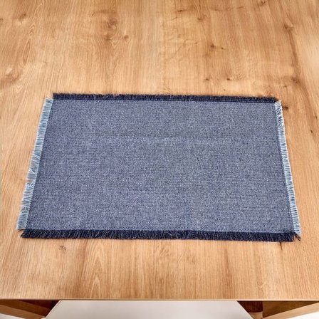 Evidea Soft Plaid 2'li Amerikan Servis - Mavi - 30x50 cm