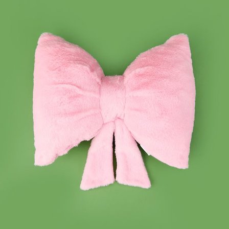 Evidea Soft Kurdele Figürlü Yastık  - Pembe - 40x30 cm