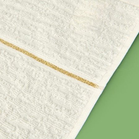 Evidea Soft Golden Star Line El Havlusu - Ekru - 30x50 cm