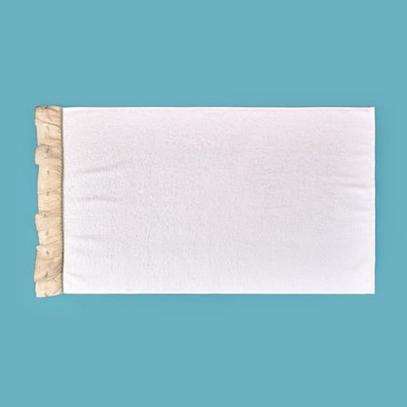 Evidea Soft Green Culture Twin Papatya Desenli Yüz Havlusu - Ekru - 50x90 cm
