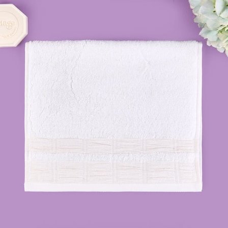 Evidea Soft Golden Star Shiny El Havlusu - Ekru - 30x50 cm