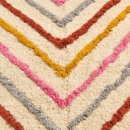 Evidea Soft Tufting Nora Banyo Paspası - Ekru / Renkli - 60x90 cm