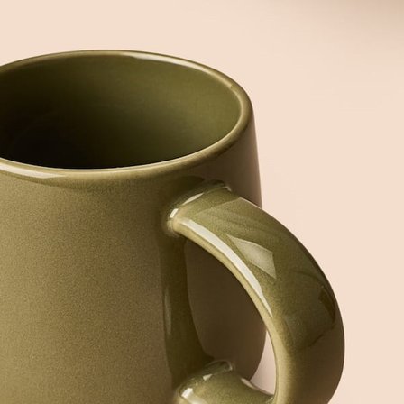 Evidea Kitchen Seramik Kupa - Yeşil - 360 ml