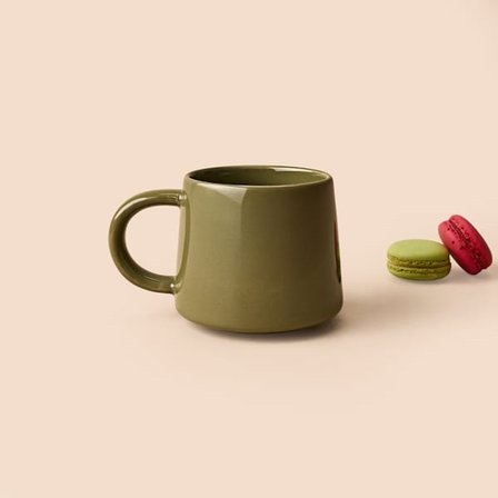 Evidea Kitchen Seramik Kupa - Yeşil - 360 ml