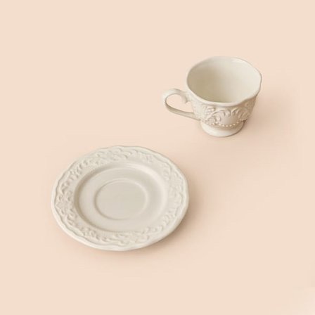 Evidea Kitchen Göreme 12 Parça 6 Kişilik Kahve Fincan Takımı - Beyaz - 90 ml