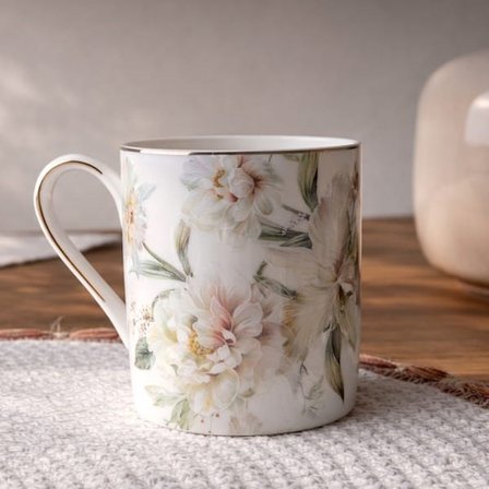 Evidea Kitchen Flowery Kupa - Renkli - 240 ml