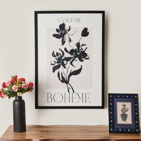 Evidea Deco French Cottage Galerie Boheme Çerçeveli Tablo - Siyah - 50x70 cm