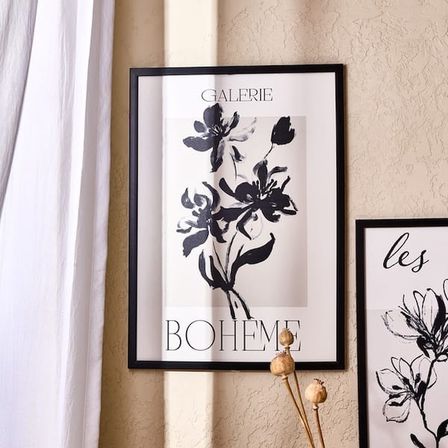 Evidea Deco French Cottage Galerie Boheme Çerçeveli Tablo - Siyah - 50x70 cm