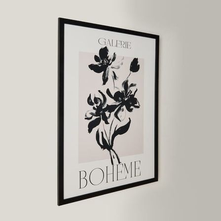 Evidea Deco French Cottage Galerie Boheme Çerçeveli Tablo - Siyah - 50x70 cm