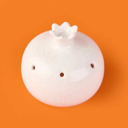 Evidea Deco Melograno Buhurdanlık - Beyaz - 10 cm