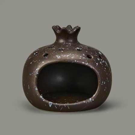 Evidea Deco Melograno Buhurdanlık - Siyah - 10 cm