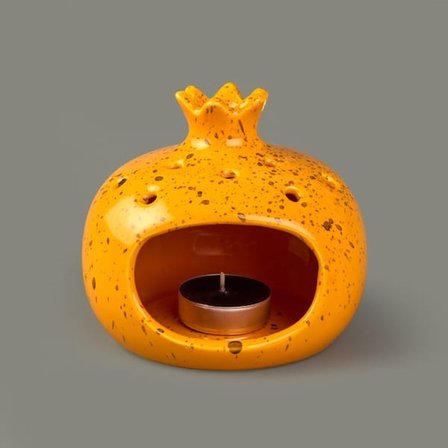 Evidea Deco Melograno Buhurdanlık - Turuncu - 10 cm