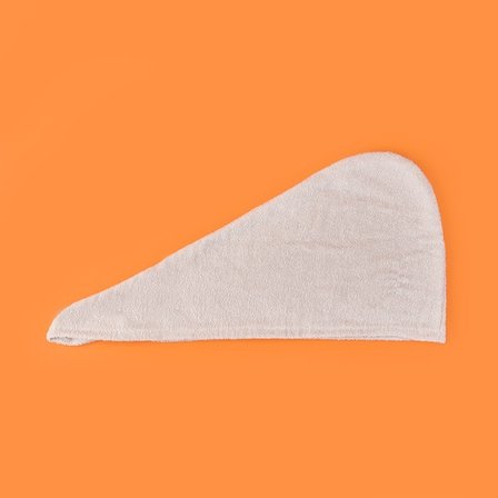 Evidea Soft Pamuk Saç Havlusu - Gri - 55x25 cm