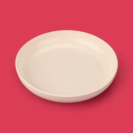 Evidea Kitchen Nordic Çukur Yemek Tabağı - Krem - 22 cm
