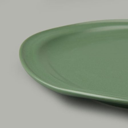 Evidea Kitchen Bloom Servis Tabağı - Yeşil - 29 cm 
