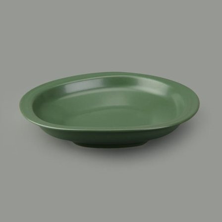 Evidea Kitchen Bloom Çukur Yemek Tabağı - Yeşil - 23 cm 