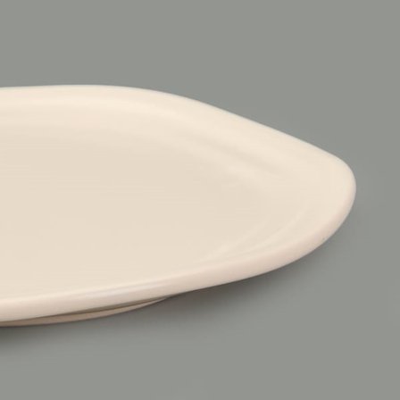 Evidea Kitchen Bloom Pasta Tabağı - Krem - 24 cm 