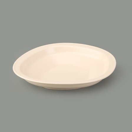Evidea Kitchen Bloom Çukur Yemek Tabağı - Krem - 23 cm 