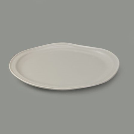 Evidea Kitchen Bloom Servis Tabağı - Gri - 29 cm 