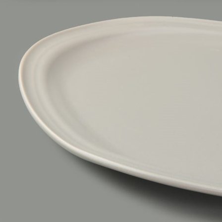 Evidea Kitchen Bloom Servis Tabağı - Gri - 29 cm 