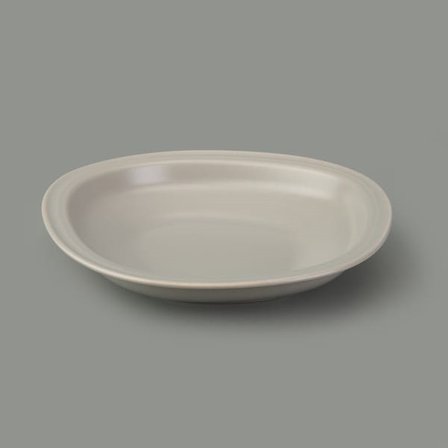 Evidea Kitchen Bloom Çukur Yemek Tabağı - Gri - 23 cm 
