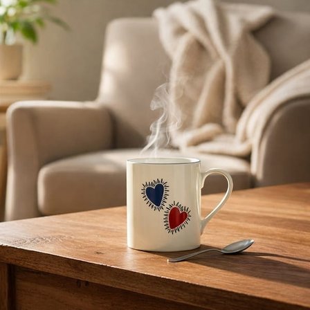 Evidea Kitchen Bonne Nuit Ma Cherie Porselen Kupa - Renkli - 290 ml