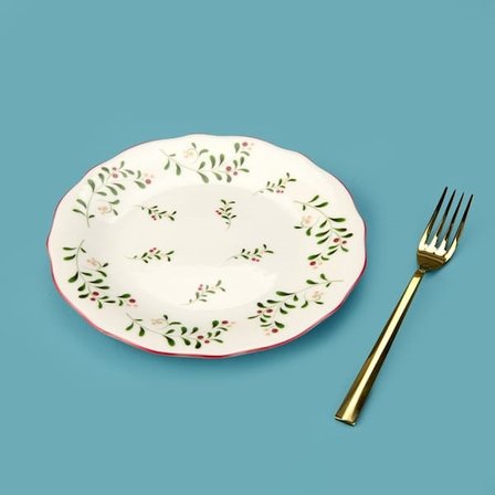 Evidea Kitchen Gonca Porselen Tatlı Tabağı - Renkli - 20 cm