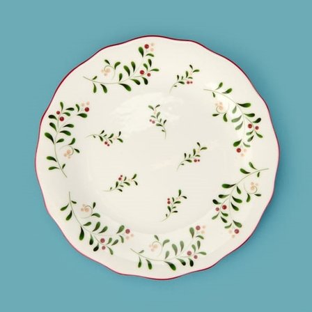 Evidea Kitchen Gonca Porselen Tatlı Tabağı - Renkli - 20 cm