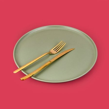 Evidea Kitchen Nordic Servis Tabağı - Yeşil - 28 cm