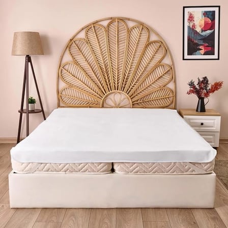 Evidea Soft Sane Basic Çift Kişilik Sıvı Geçirmez Lastikli Alez - Beyaz - 160x200 cm