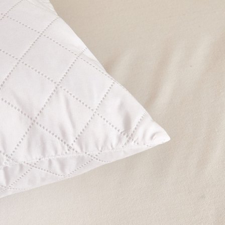 Evidea Soft Nando Basic Yastık Alezi - Beyaz - 50x70 cm