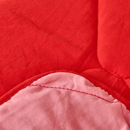 Evidea Soft Konfor Tek Kişilik Uyku Seti - Kırmızı / Pembe