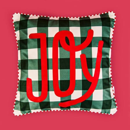 Evidea Soft Joy Kırlent - Ekru / Yeşil - 45x45 cm