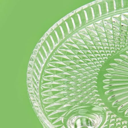 Alegre Glass Lulu Kristal Kapaklı Fanus - Şeffaf - 22x20 cm