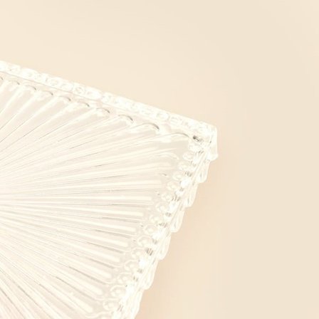 Alegre Glass Damla Kare Stant - Şeffaf - 18x11 cm