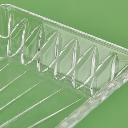 Alegre Glass Linka Sunumluk - Şeffaf - 39x15x14 cm