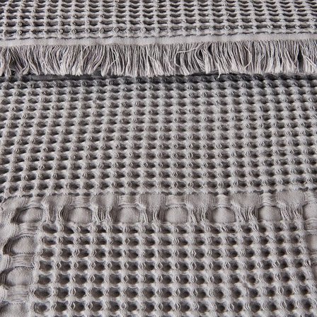 Evidea Soft Nako Çift Kişilik Yatak Örtüsü - Gri - 220x240 cm