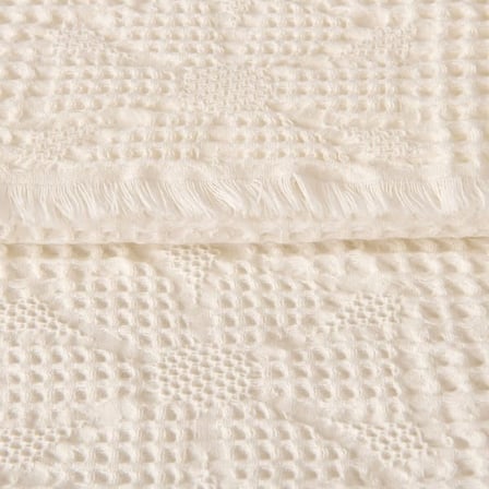 Evidea Soft Fleur Çift Kişilik Yatak Örtüsü - Beyaz - 210x240 cm