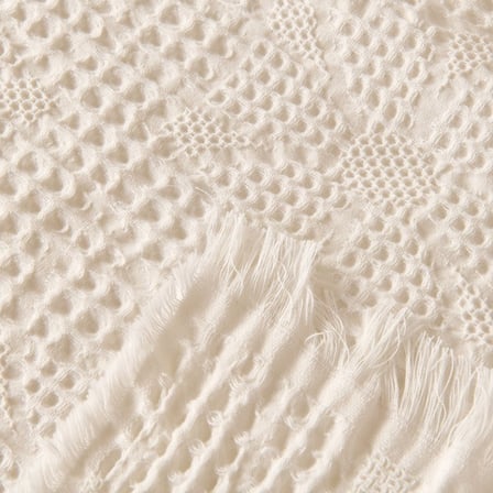 Evidea Soft Fleur Çift Kişilik Yatak Örtüsü - Beyaz - 210x240 cm