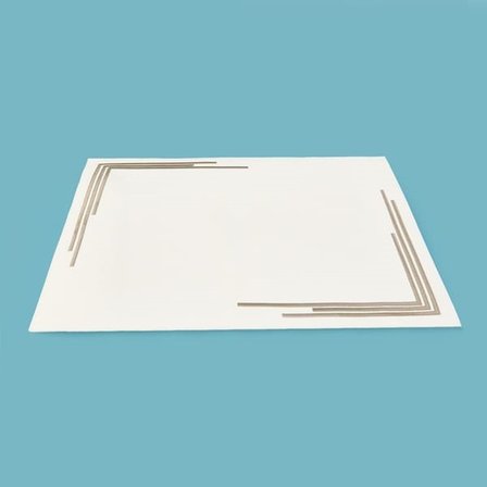 Evidea Kitchen Deri Amerikan Servis - Krem - 32x44 cm