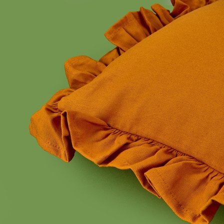 Evidea Soft Fancy Kırlent - Hardal - 40x40 cm
