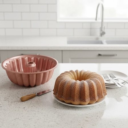Evidea Kitchen Nirvana Kalın Dilimli Kek Kalıbı - Pembe - 24 cm