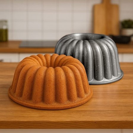 Evidea Kitchen Nirvana Kalın Dilimli Kek Kalıbı - Gri - 24 cm