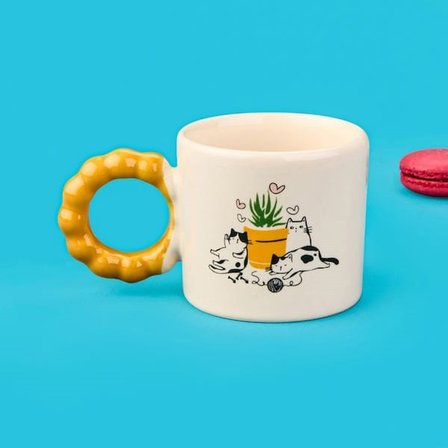 Evidea Kitchen Love Cat Kupa - Renkli - 270 ml
