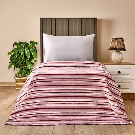 Evidea Soft Roselle Tek Kişilik Battaniye - Pembe - 150x200 cm