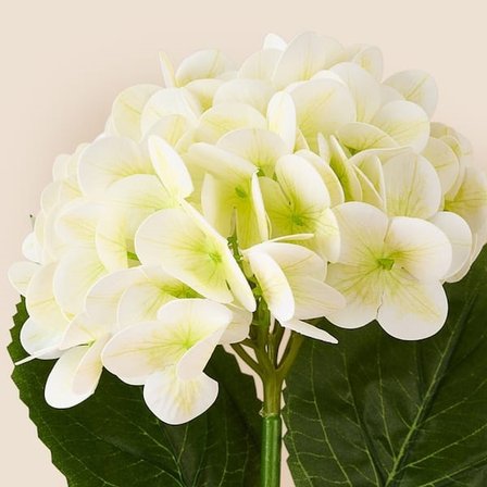 Evidea Deco Ortanca Yapay Dal Çiçek - Beyaz - 66 cm