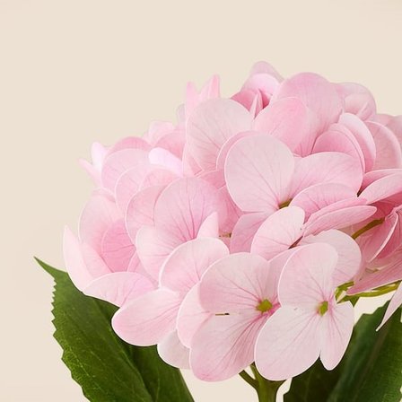 Evidea Deco Ortanca Yapay Dal Çiçek - Açık Pembe - 66 cm
