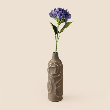 Evidea Deco Ortanca Yapay Dal Çiçek - Mor - 66 cm